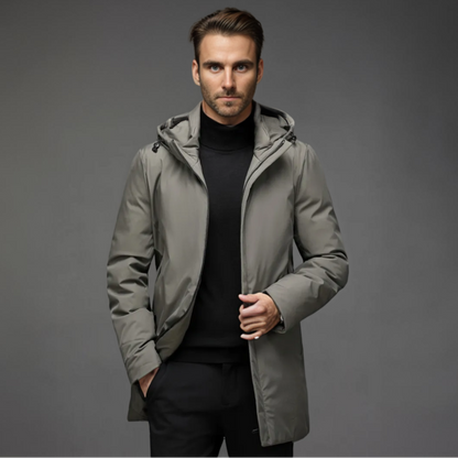 Winter Jacket Water-Repellent Hooded Parka Coat for Men 3