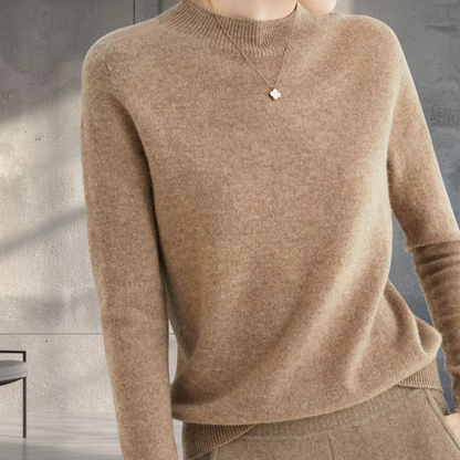 Women's Soft Classic Pullover Sweater Cozy Long Sleeve Wear