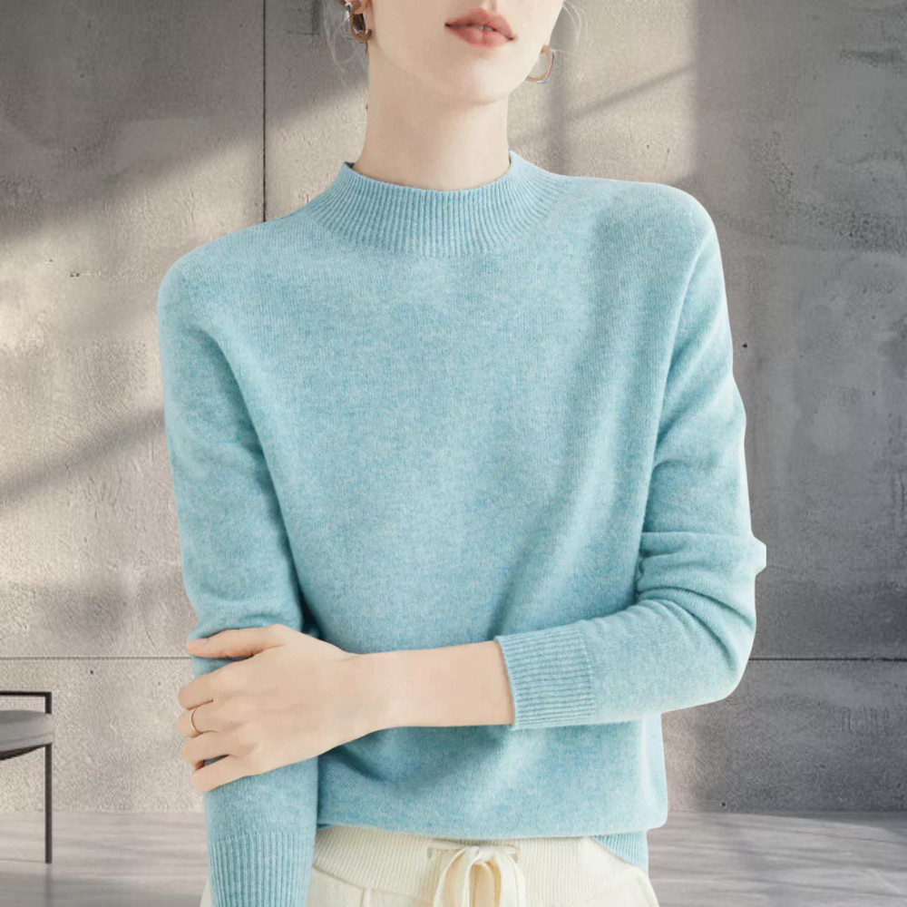 Women's Soft Classic Pullover Sweater Cozy Long Sleeve Wear