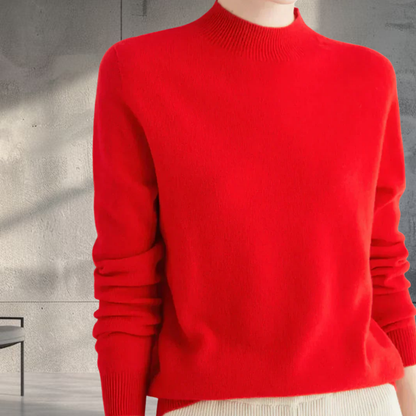 Women's Soft Classic Pullover Sweater Cozy Long Sleeve Wear