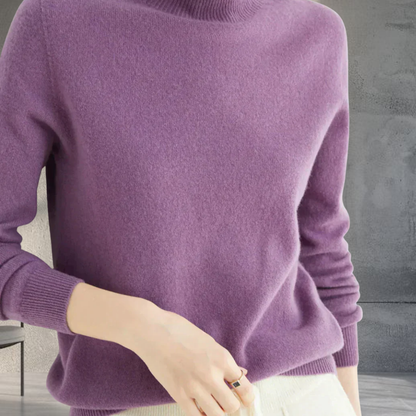 Women's Soft Classic Pullover Sweater Cozy Long Sleeve Wear