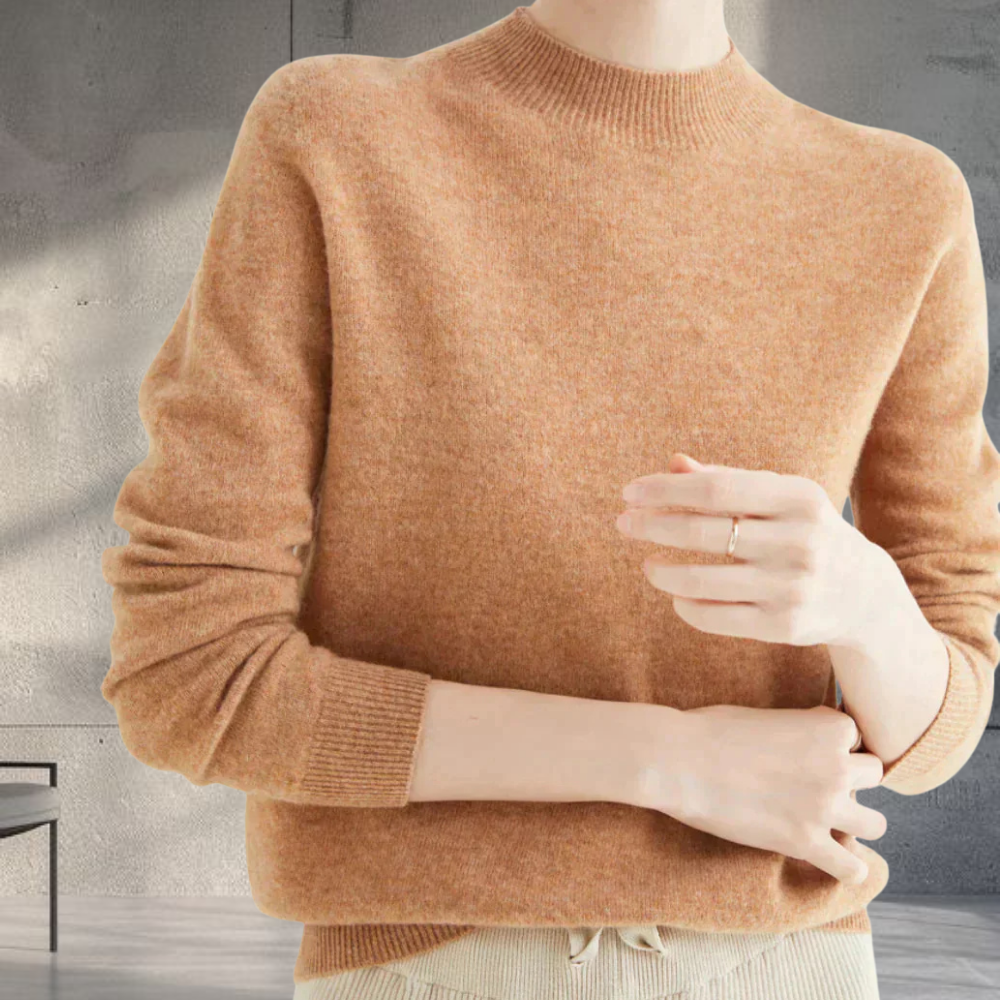 Women's Soft Classic Pullover Sweater Cozy Long Sleeve Wear