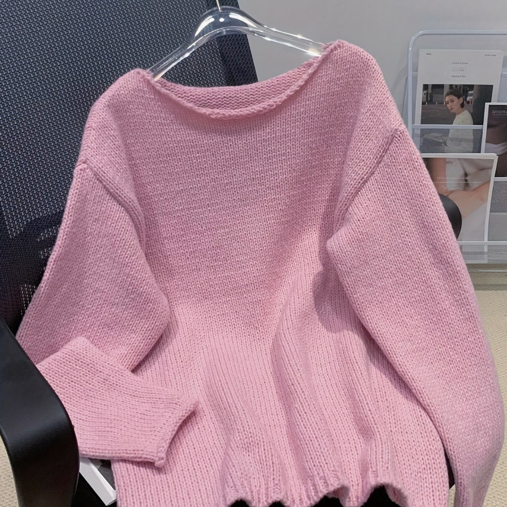 Women's Oversize Knit Sweater Soft Cozy