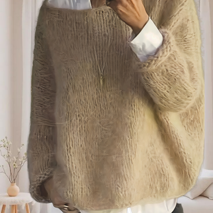 Women's Oversize Knit Sweater Soft Cozy