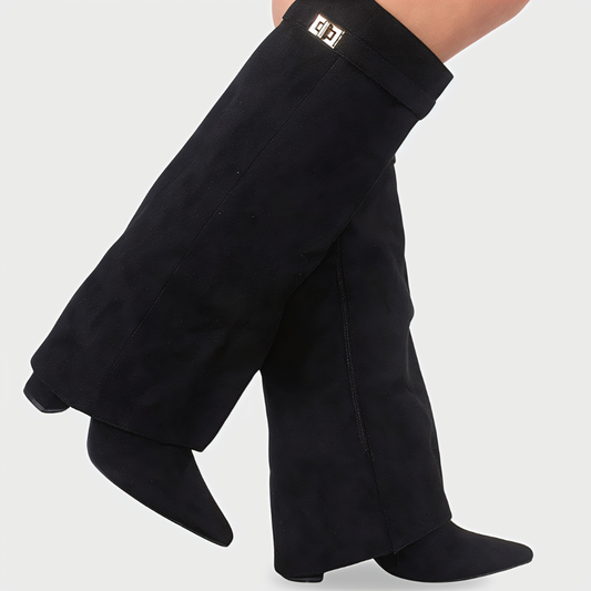 Women's Trendy Stylish Over The Knee Boots Wide Leg Slouch