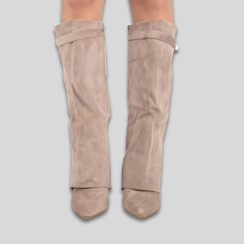 Women's Trendy Stylish Over The Knee Boots Wide Leg Slouch