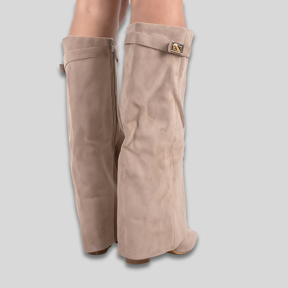 Women's Trendy Stylish Over The Knee Boots Wide Leg Slouch