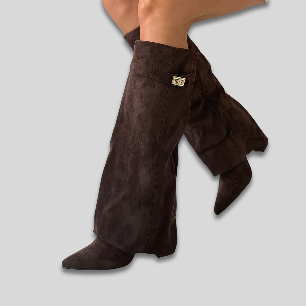 Women's Trendy Stylish Over The Knee Boots Wide Leg Slouch