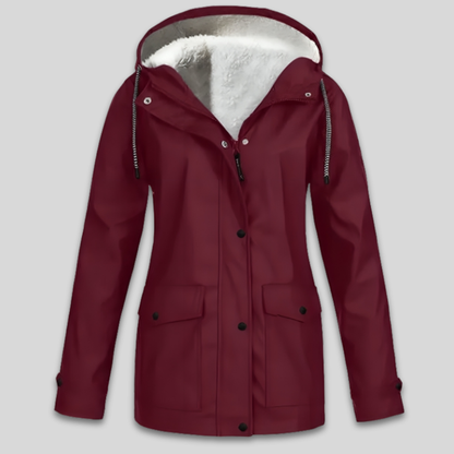 Women's Warm Waterproof Winter Jacket Fleece Lined Hooded