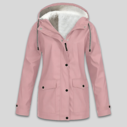 Women's Warm Waterproof Winter Jacket Fleece Lined Hooded