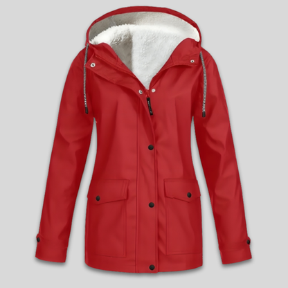 Women's Warm Waterproof Winter Jacket Fleece Lined Hooded