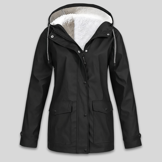 Women's Warm Waterproof Winter Jacket Fleece Lined Hooded
