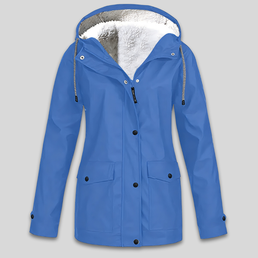 Women's Warm Waterproof Winter Jacket Fleece Lined Hooded