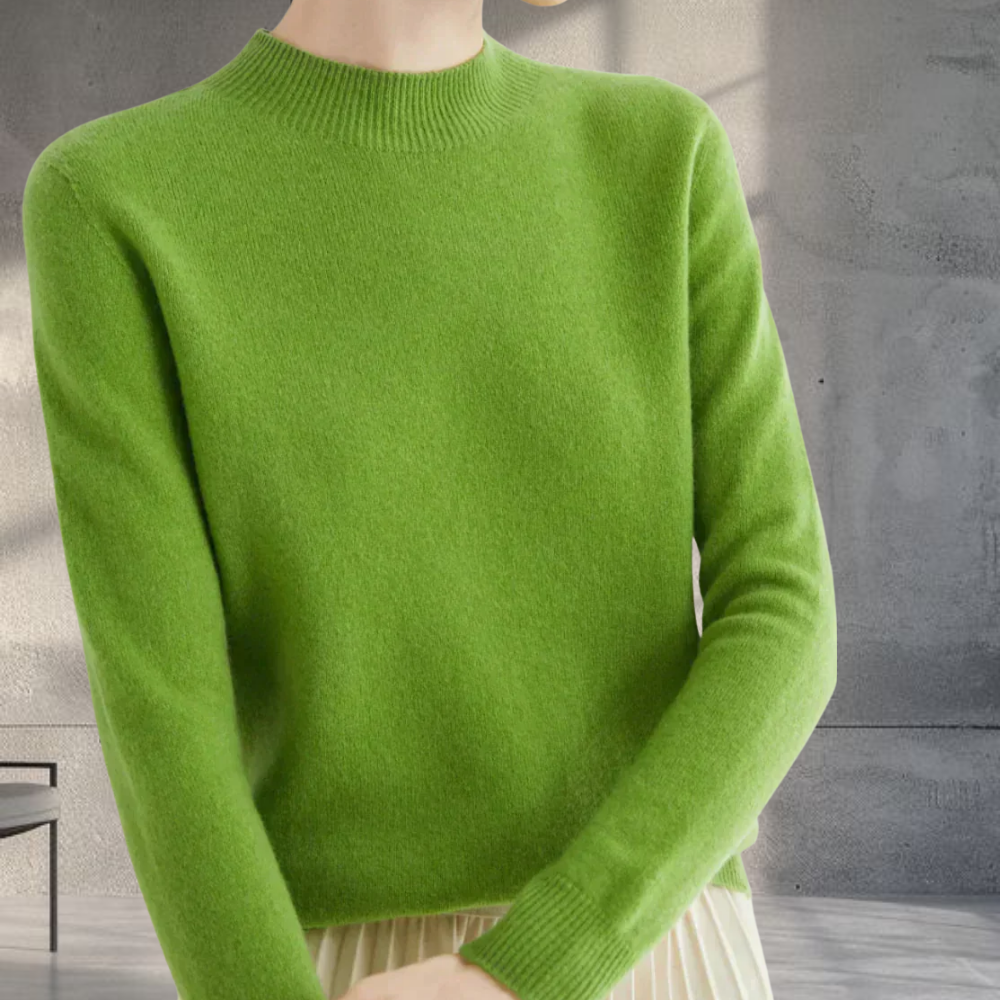 Women's Soft Classic Pullover Sweater Cozy Long Sleeve Wear