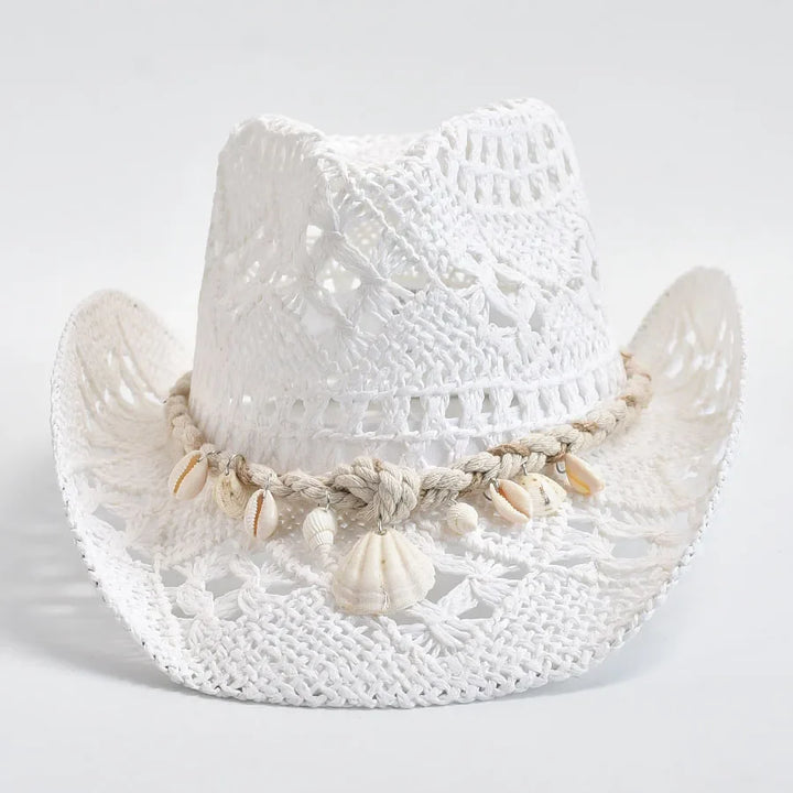 Women Cowboy Straw Hat | Beach Style Cowgirl Accessory