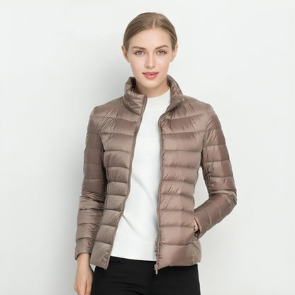 Women Lightweight Quilted Puffer Jacket Warm Packable