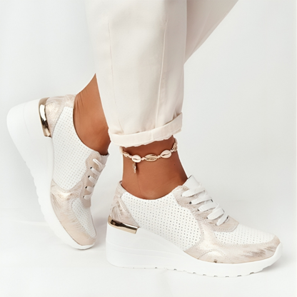 Women's Comfortable Breathable Wedge Sneakers Supportive