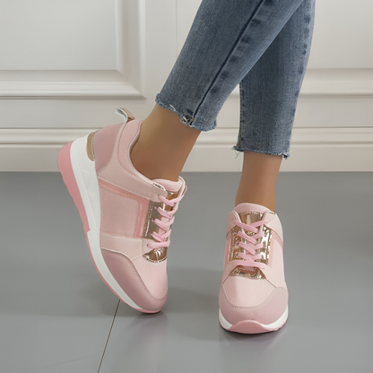 Women's Comfortable Breathable Wedge Sneakers Supportive