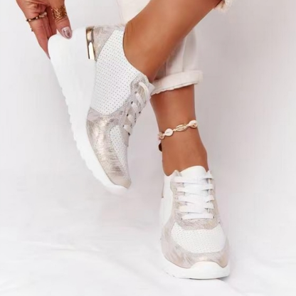 Women's Comfortable Breathable Wedge Sneakers Supportive