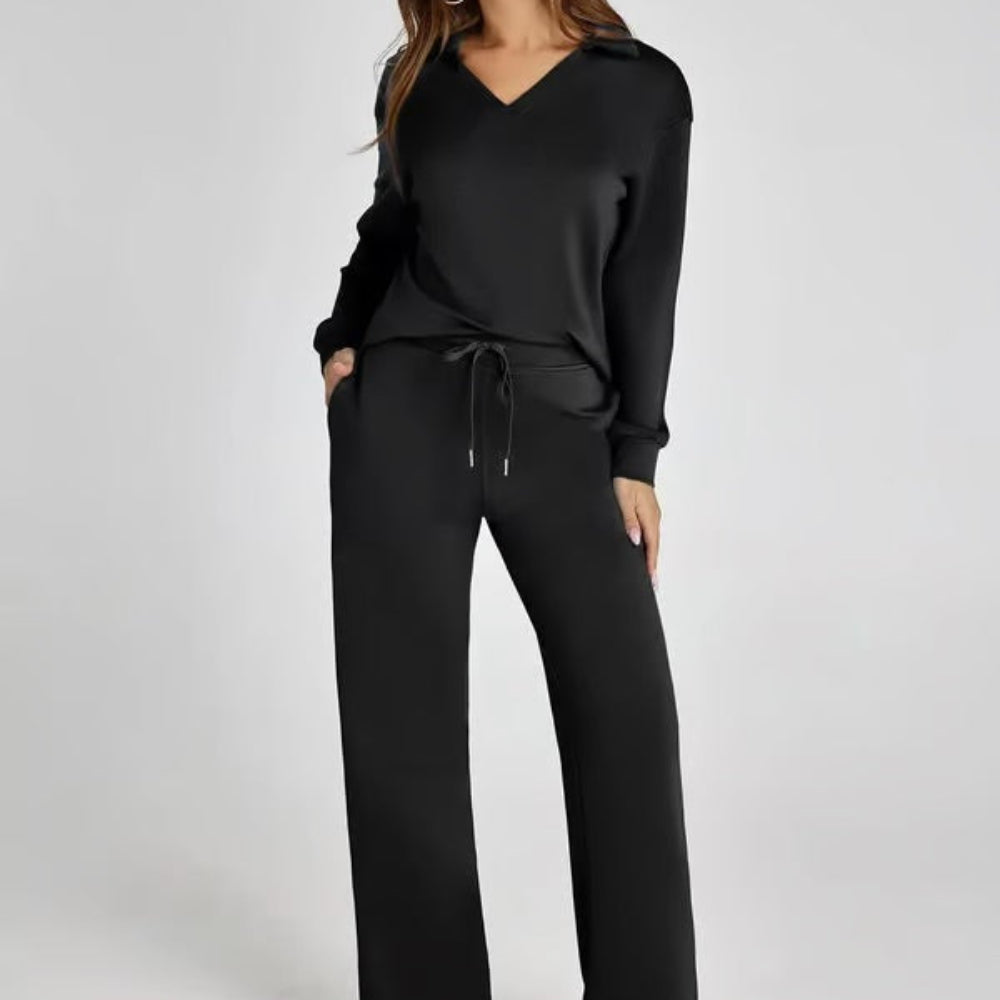 Women's Clothing Casual Long Sleeve Two-Piece Outfit Comfortable Stylish Set 11