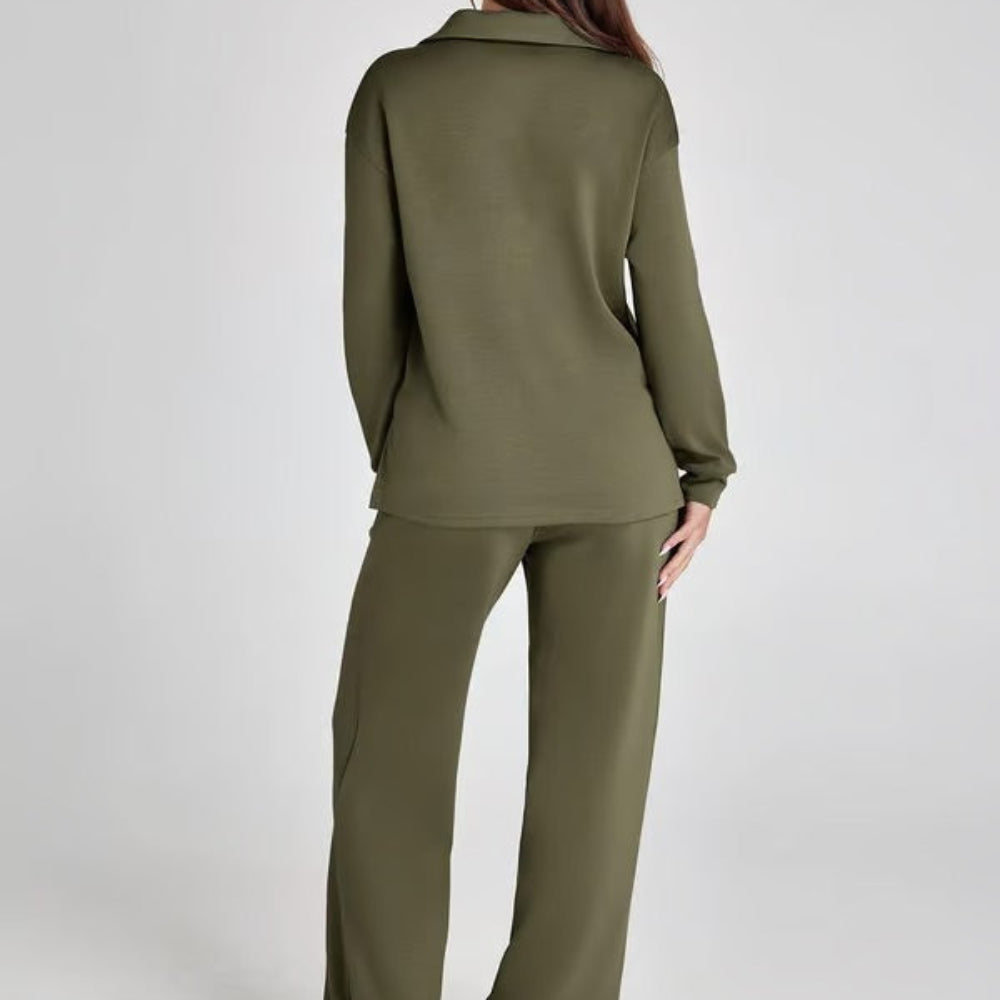 Women's Clothing Casual Long Sleeve Two-Piece Outfit Comfortable Stylish Set 6