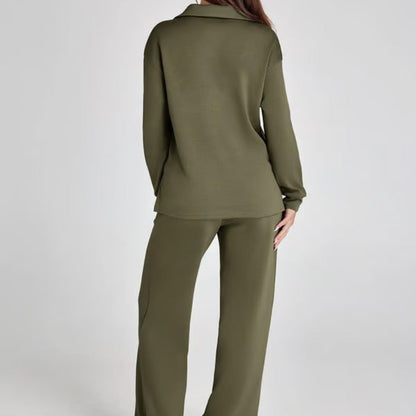 Women's Clothing Casual Long Sleeve Two-Piece Outfit Comfortable Stylish Set 6