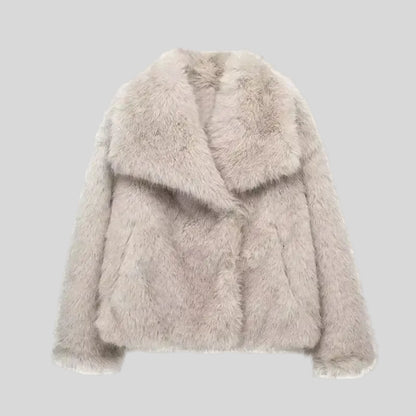 Macy | Luxuriöse Kunstfell-Jacke – Stilvoll, Kuschelig und Zeitlos - Image 10