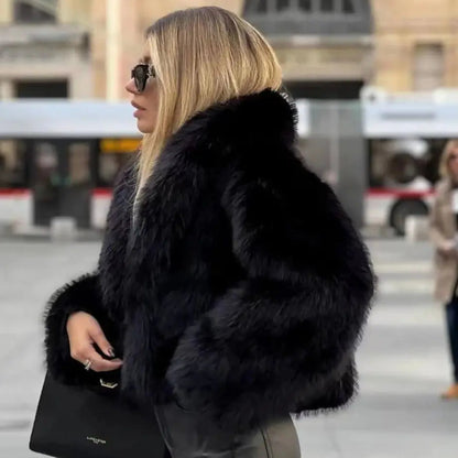 Macy | Luxuriöse Kunstfell-Jacke – Stilvoll, Kuschelig und Zeitlos - Image 7