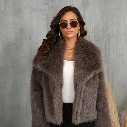 Macy | Luxuriöse Kunstfell-Jacke – Stilvoll, Kuschelig und Zeitlos - Image 5