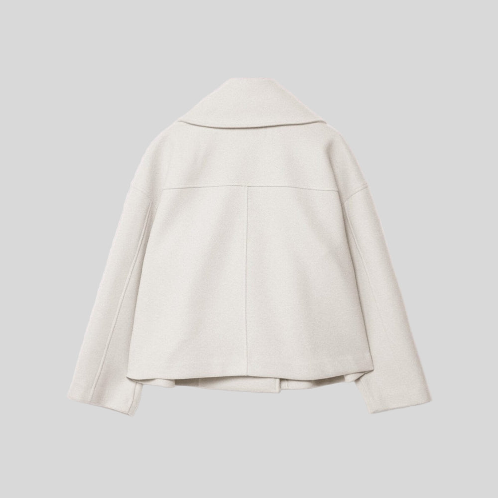 Women's Jacket Chic Short Double-Breasted Casual Outerwear 8