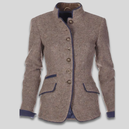 Women's Elegant Tailored Blazer Jacket Formal Slim Fit