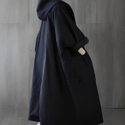 Women's Oversized Casual Hooded Coat Loose Fit