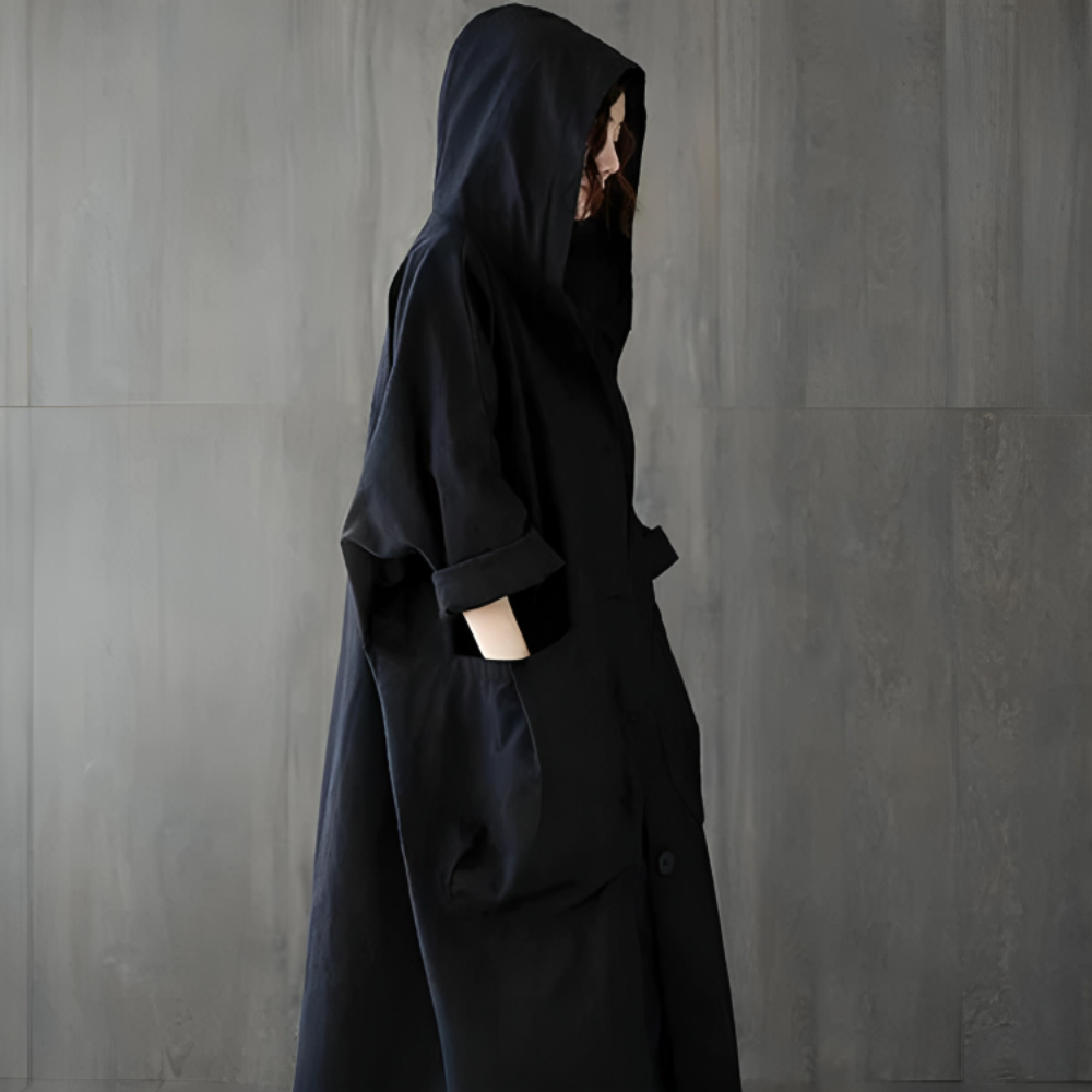 Women's Oversized Casual Hooded Coat Loose Fit