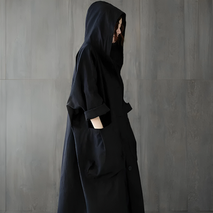 Women's Oversized Casual Hooded Coat Loose Fit