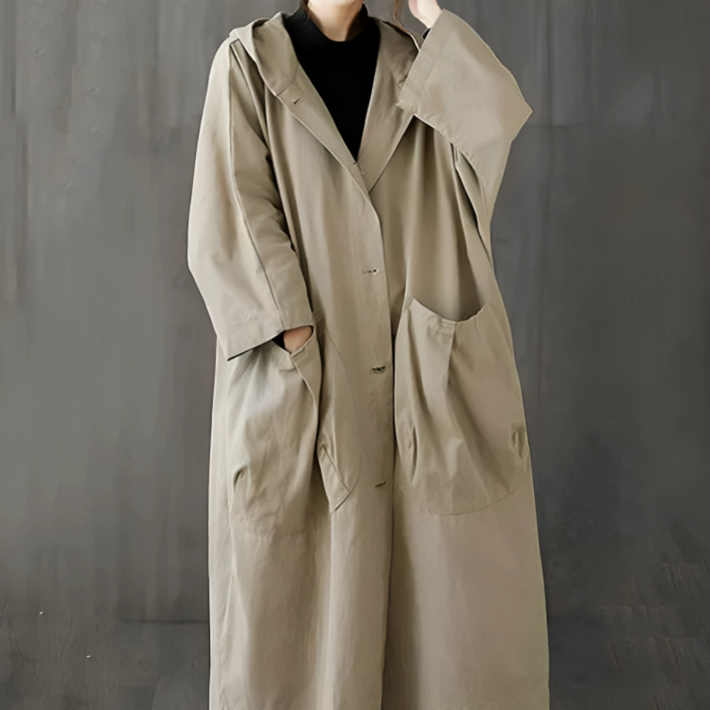 Women's Oversized Casual Hooded Coat Loose Fit