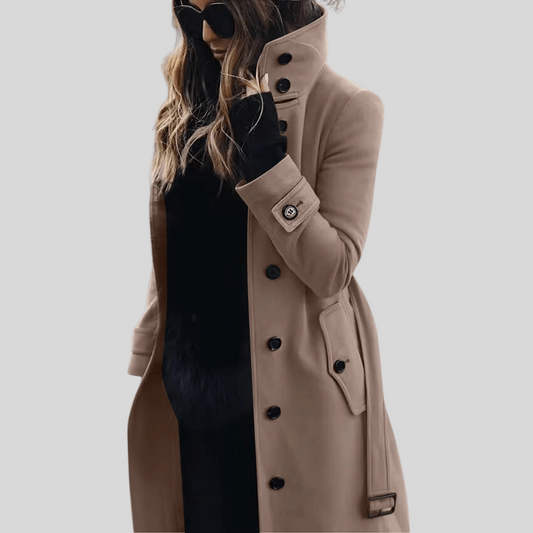 Women's Trench Coat Elegant Warm Stylish Comfortable Outerwear 0