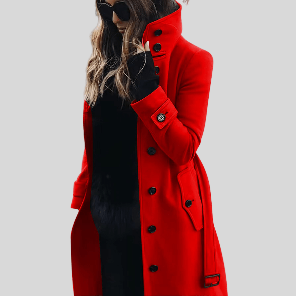 Women's Trench Coat Elegant Warm Stylish Comfortable Outerwear 2