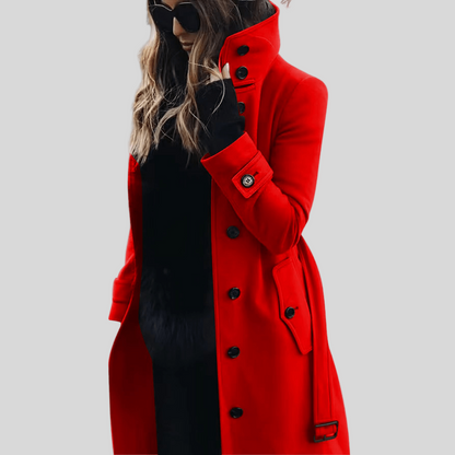 Women's Trench Coat Elegant Warm Stylish Comfortable Outerwear 2