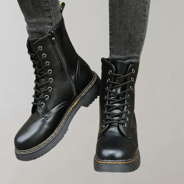 Women's Ankle Boots | Platform Lace-Up-Levorel