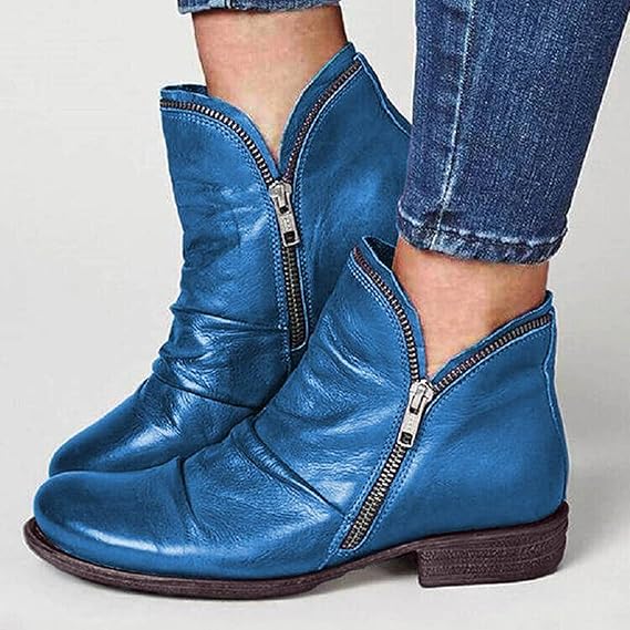 Women's Ankle Boots | Slip On Flat-Levorel