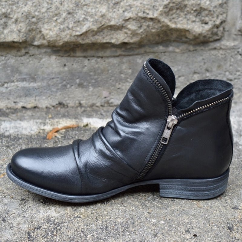 Women's Ankle Boots | Slip On Flat-Levorel