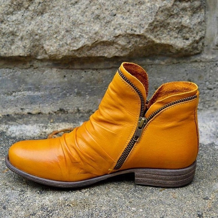 Women's Ankle Boots | Slip On Flat-Levorel