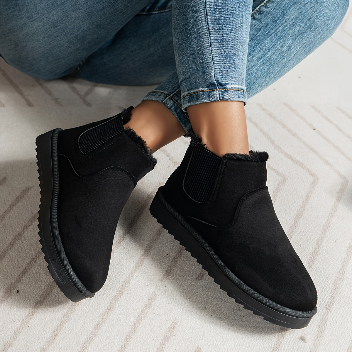 Women’s Ankle Winter Boots | Slip On Thermal-Levorel