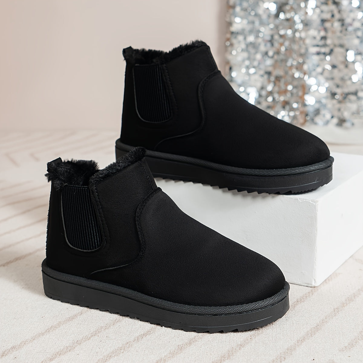 Women’s Ankle Winter Boots | Slip On Thermal-Levorel