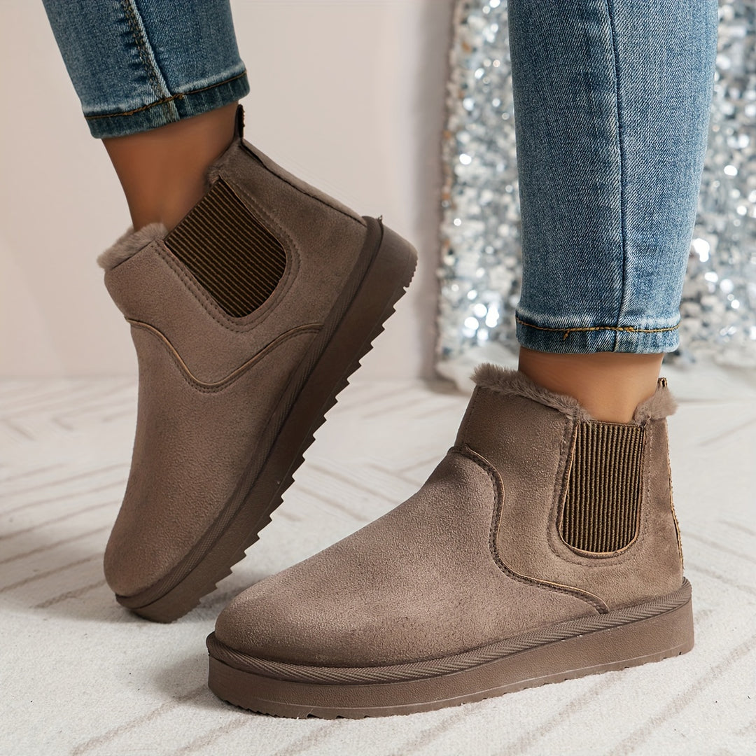 Women’s Ankle Winter Boots | Slip On Thermal-Levorel