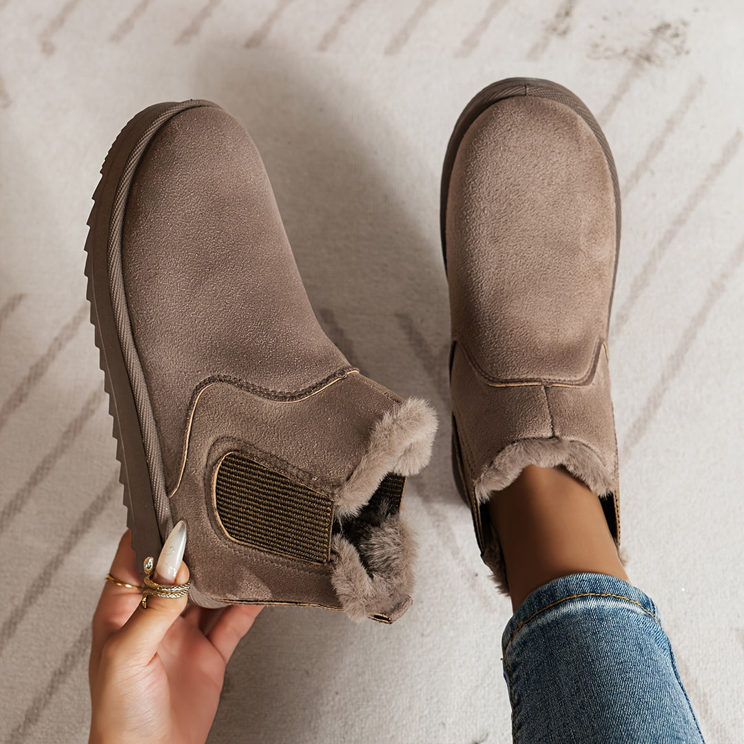 Women’s Ankle Winter Boots | Slip On Thermal-Levorel