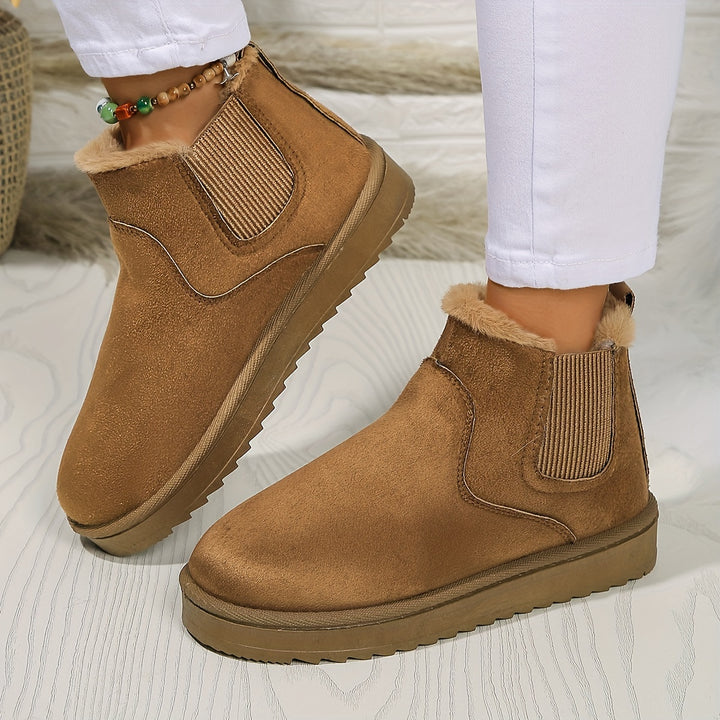 Women’s Ankle Winter Boots | Slip On Thermal-Levorel