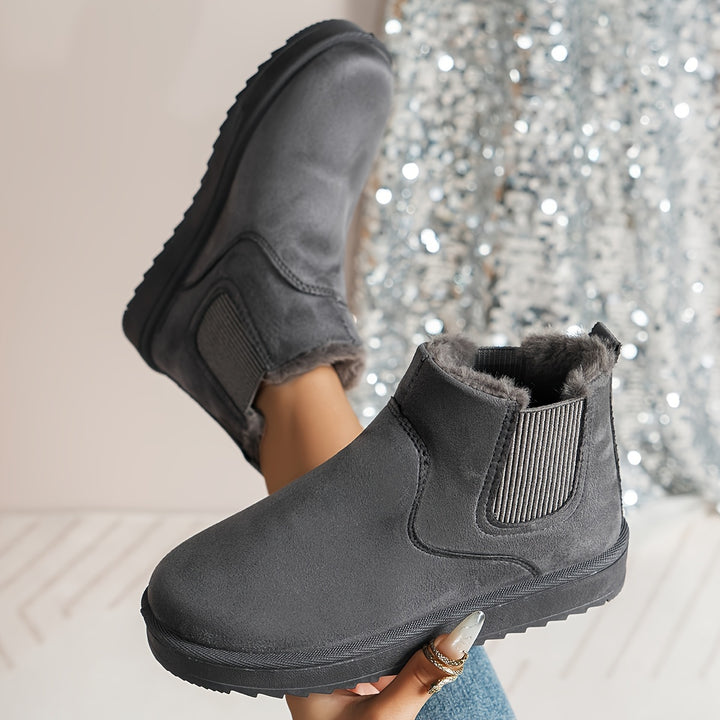 Women’s Ankle Winter Boots | Slip On Thermal-Levorel
