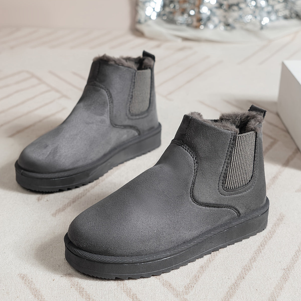 Women’s Ankle Winter Boots | Slip On Thermal-Levorel