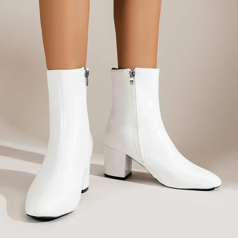 Women's Heeled Ankle Boots | Slip On Platform Fashion-Levorel